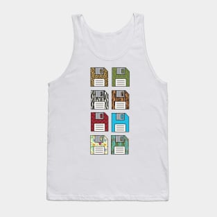 Floppy Disks Tank Top